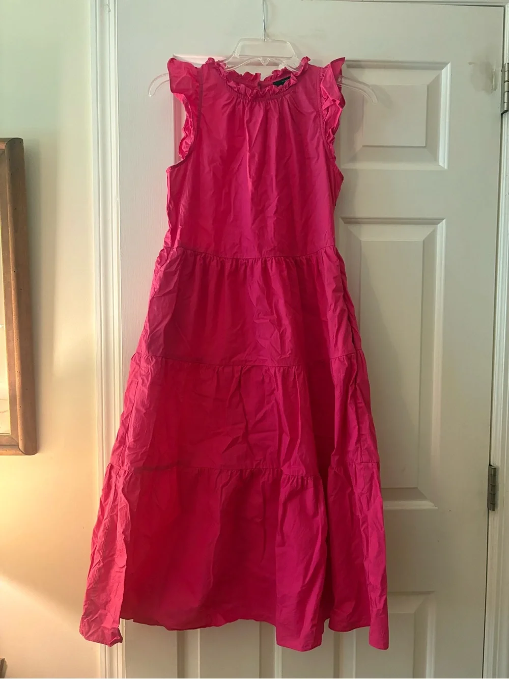 J.Crew Hot Pink tiered sleeveless Dress - Picture 6 of 13
